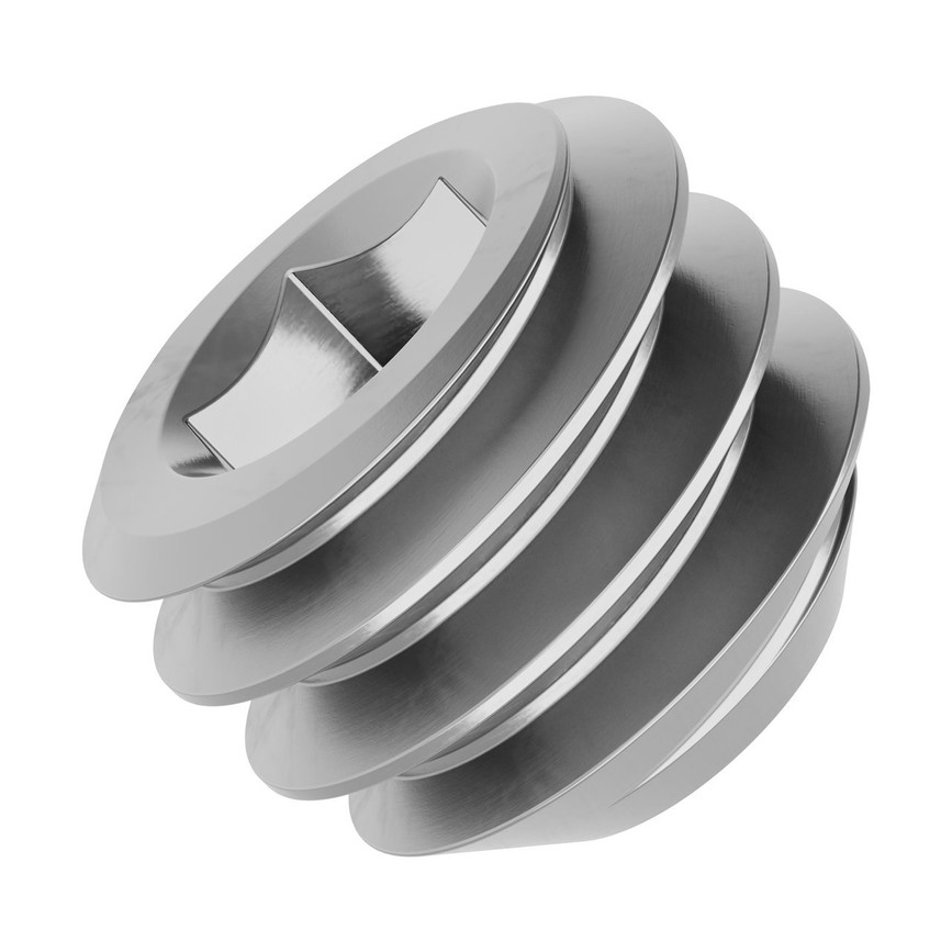 8-32 Stainless Steel Cup-Point Set-Screw (0.125" Length) - 6 Pack