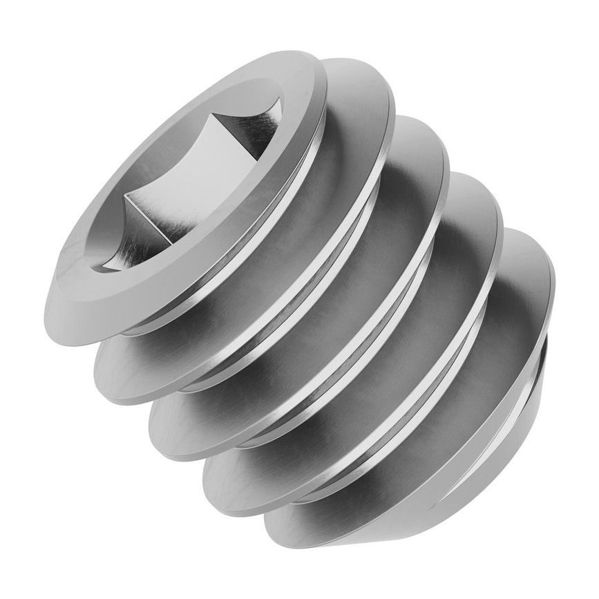 1/4"-20 Stainless Steel Cup-Point Set-Screw (0.250" Length) - 6 Pack