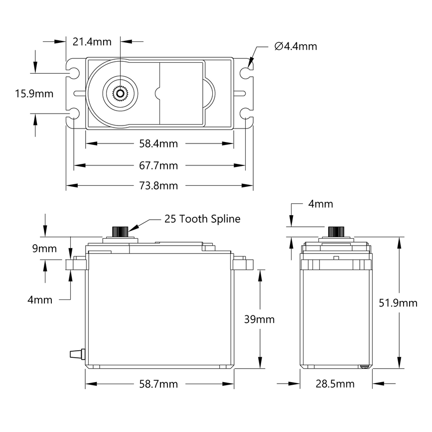 HS-788HB Servo Schematic