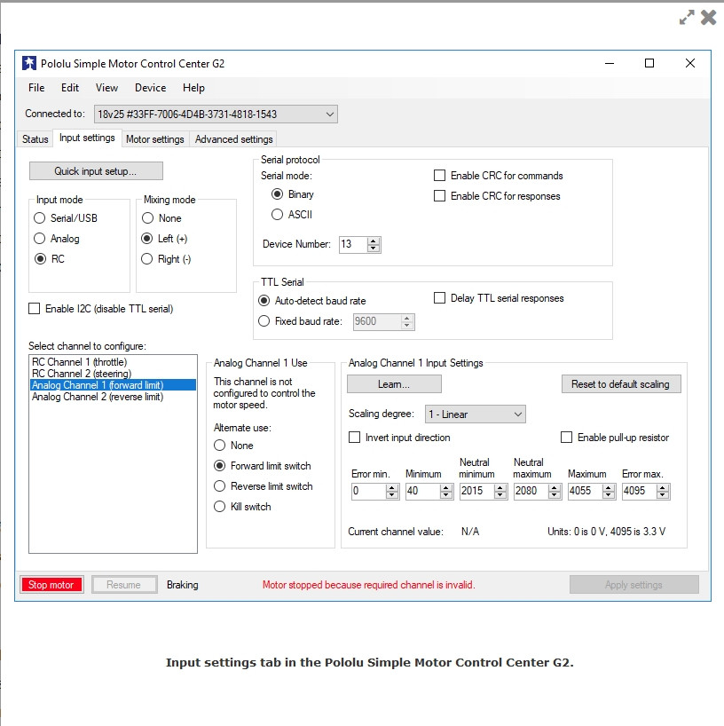 High-Power Simple Motor Controller G2 18v25