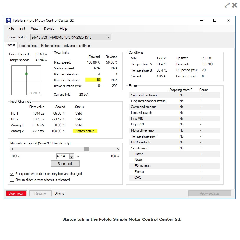 High-Power Simple Motor Controller G2 18v25