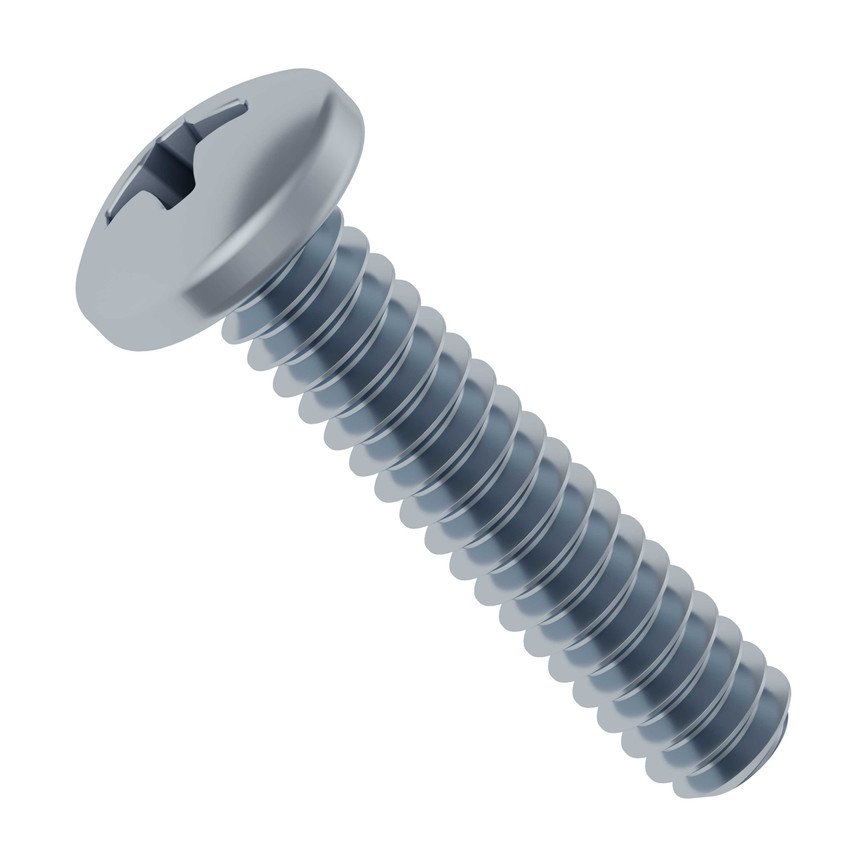 632188 - 0.625" (5/8") 6-32 Zinc-Plated Steel Pan Head Screw (25 pack)
