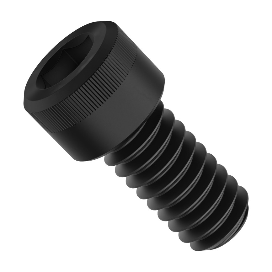 1/4"-20 Black-Oxide Socket Head Screw (0.500" Length) - 6 Pack