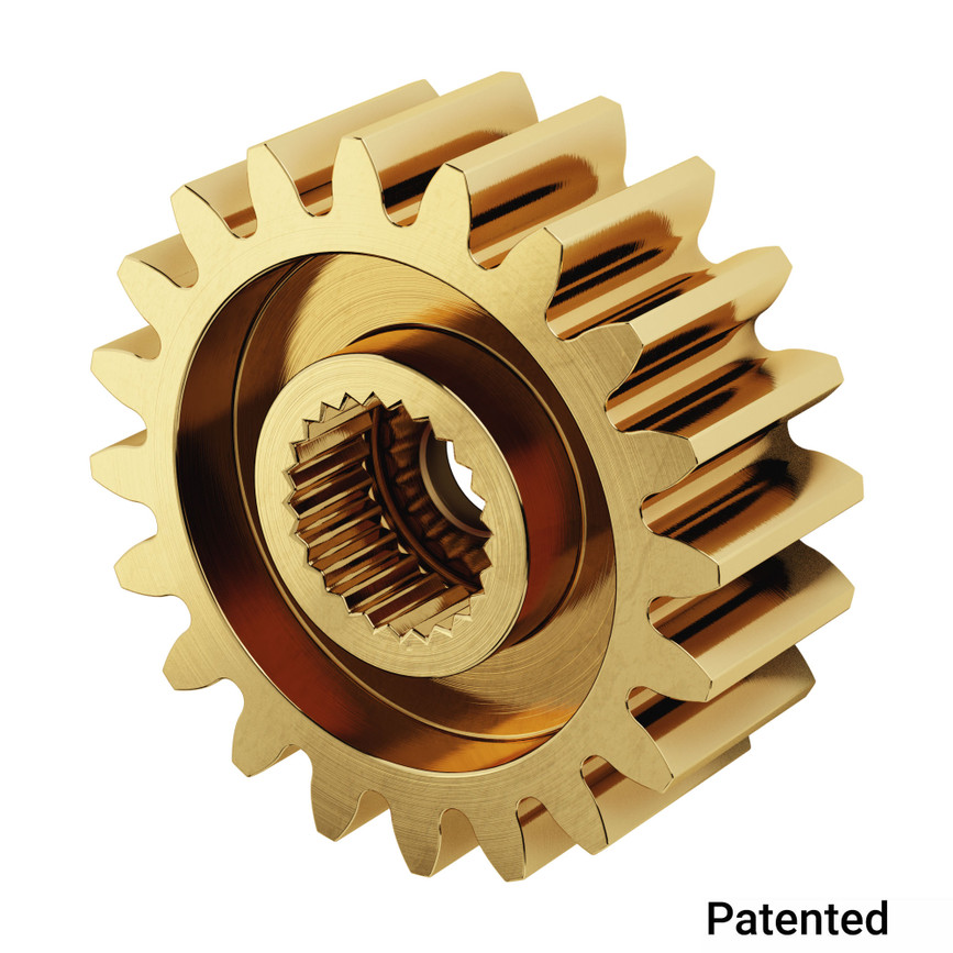 2305-0024-0020 - 2305 Series Brass, MOD 0.8, Servo Gear (24 Tooth Spline, 20 Tooth)