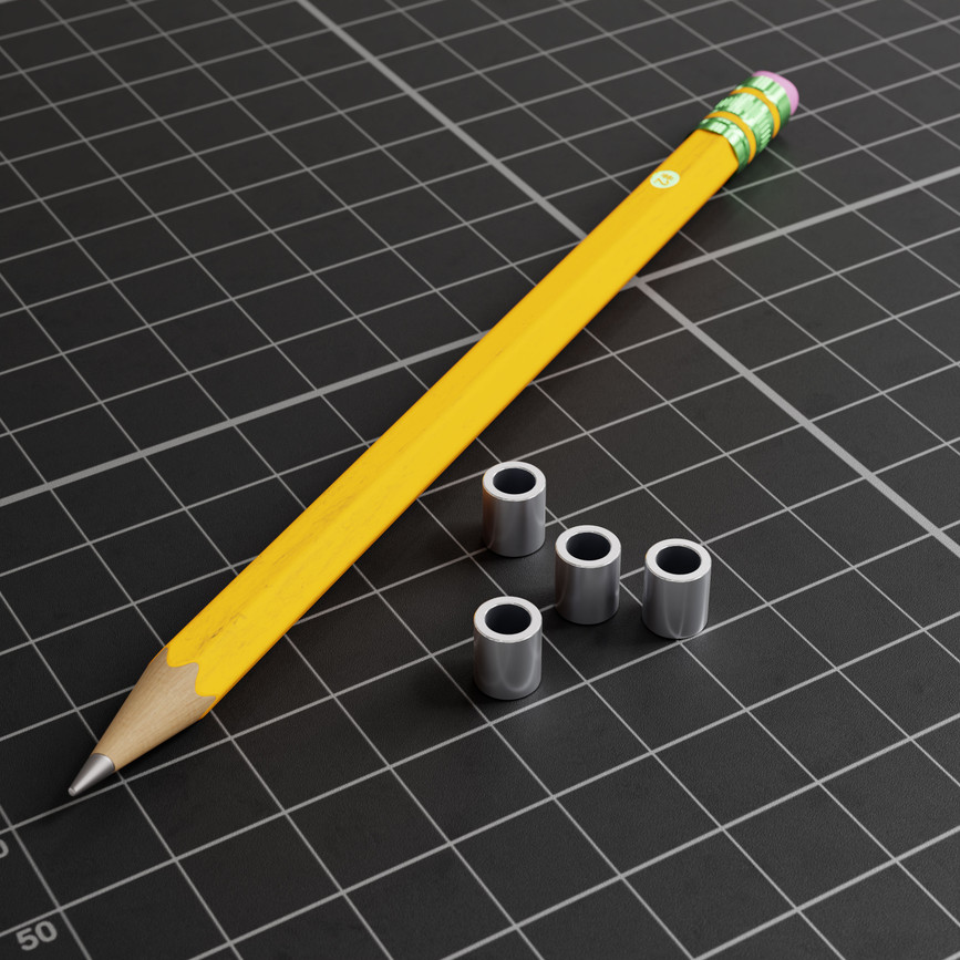 1502 Series 4mm ID Spacer (6mm OD, 7mm Length) - 4 Pack