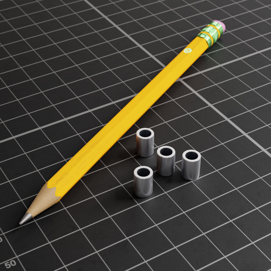 1502 Series 4mm ID Spacer (6mm OD, 8mm Length) - 4 Pack