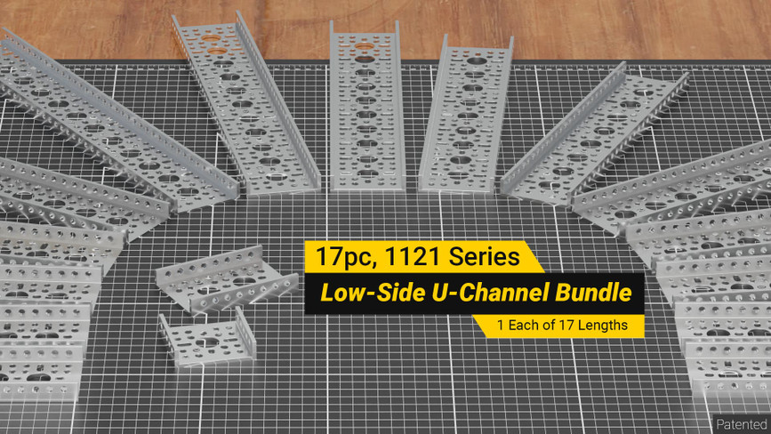 1121 Series Low-Side U-Channel Bundle (17 Pcs)