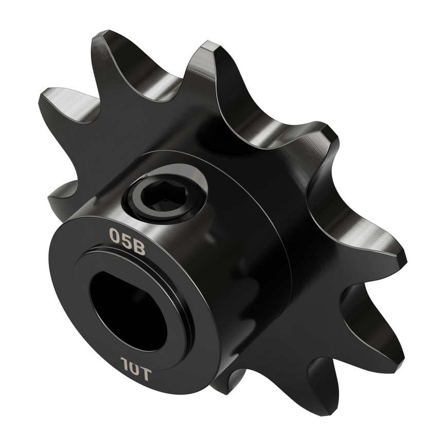 3307 Series 8mm Pitch Steel Set-Screw Sprocket (6mm D-Bore, 10 Tooth)