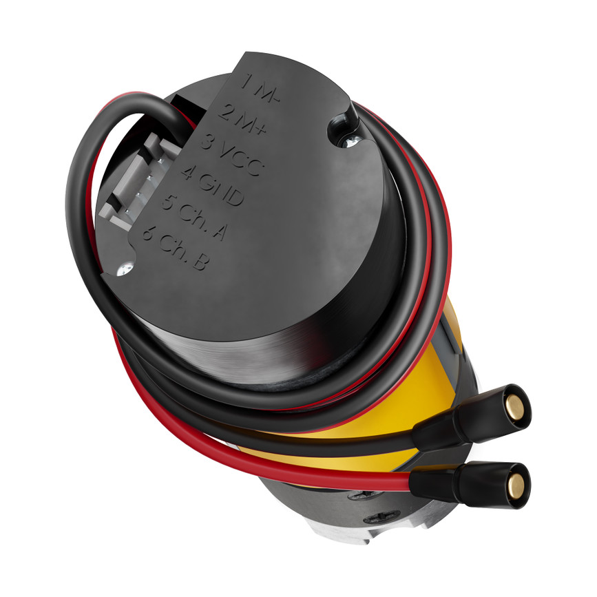 5203 Series Yellow Jacket Motor (1:1 Ratio, 24mm Length 8mm REX Shaft, 6000 RPM, 3.3 - 5V Encoder)