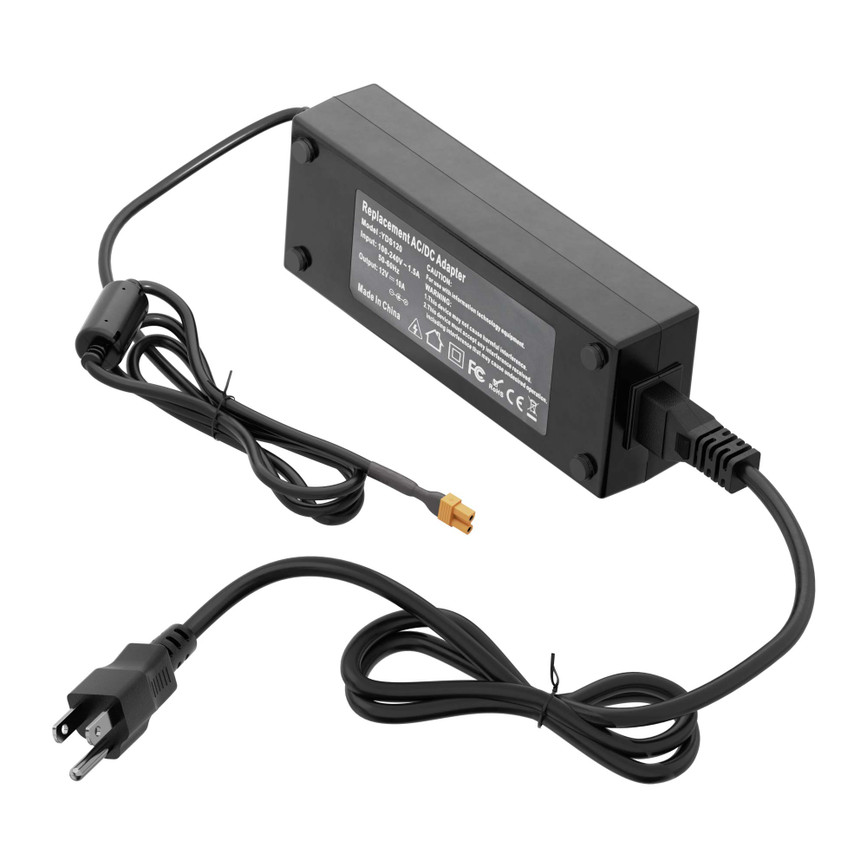 12V, 10A Power Supply (NEMA 5-15P Input, XT30 MH-FC Output)