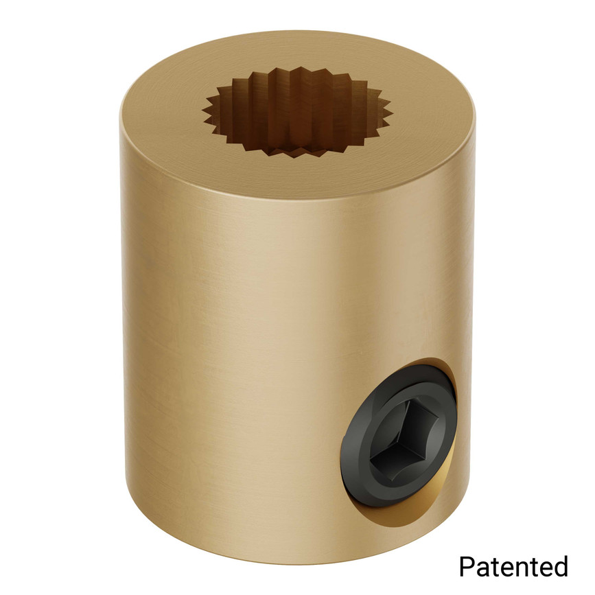 C1 Spline Servo to 1/4" Shaft Coupler (Set Screw)