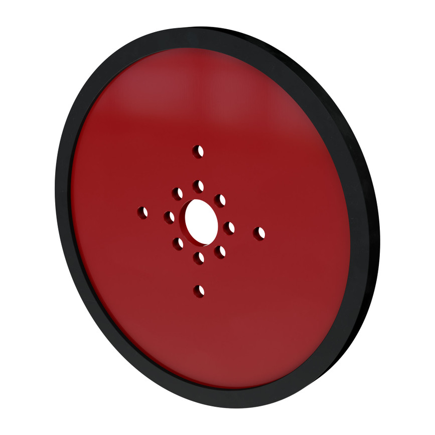 4" Red Acrylic Disc Wheel - 2 Pack