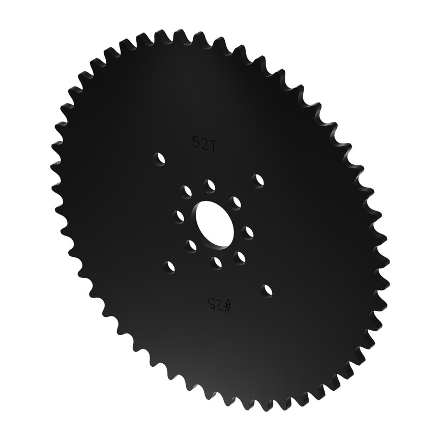 #25 Pitch Acetal Hub-Mount Sprocket (14mm Bore, 52 Tooth)