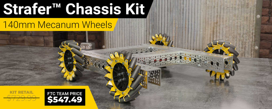 Strafer® Chassis Kit (140mm Mecanum Wheels) V1