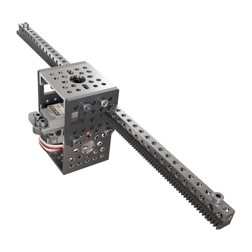 Servo-Driven Gear Rack Kit (24lb Thrust, 5.7 in/sec, Single Gear Rack)