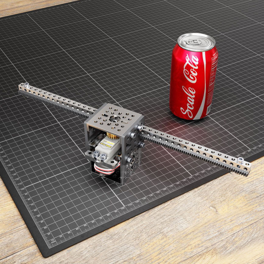 Servo-Driven Gear Rack Kit (12lb Thrust, 11.4 in/sec, Single Gear Rack)