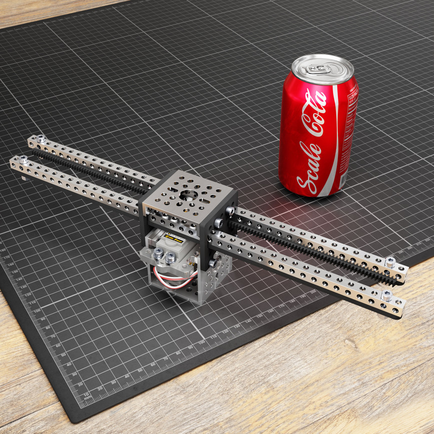 Servo-Driven Gear Rack Kit (24lb Thrust, 5.7 in/sec, Dual Gear Rack)