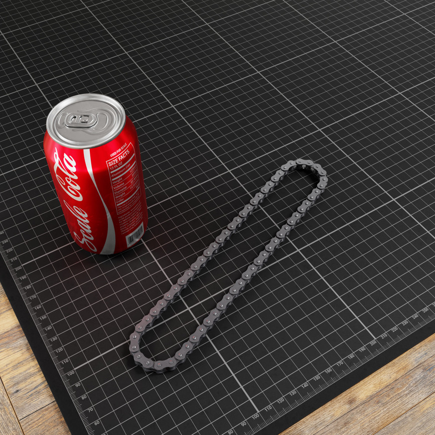 8mm Pitch Steel Chain Loop (62 Links, 496mm Pitch Length)