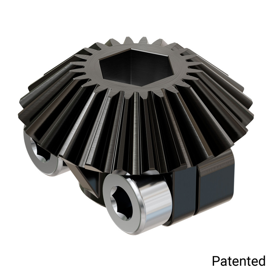 Clamping Steel Miter Gear (8mm REX® Bore, 24 Tooth, MOD 1)