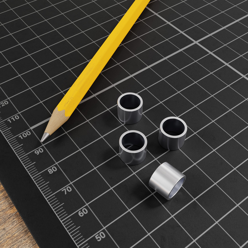 1522 Series 8mm ID Spacer (10mm OD, 8mm Length) - 4 Pack