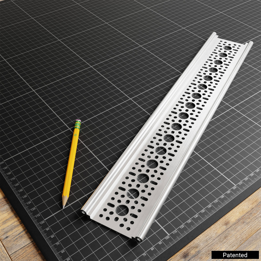 1122 Series Rail-Channel (16 Hole, 408mm Length)