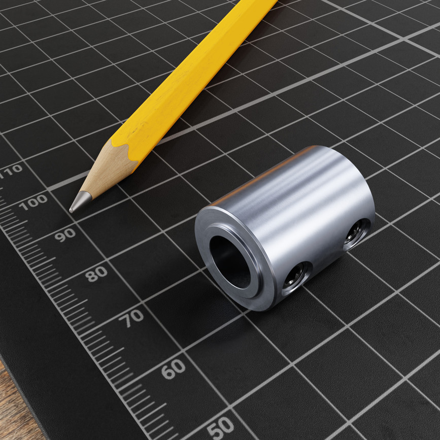 Set-Screw Shaft Coupler (1/4" Round Bore to 5/16" Round Bore)