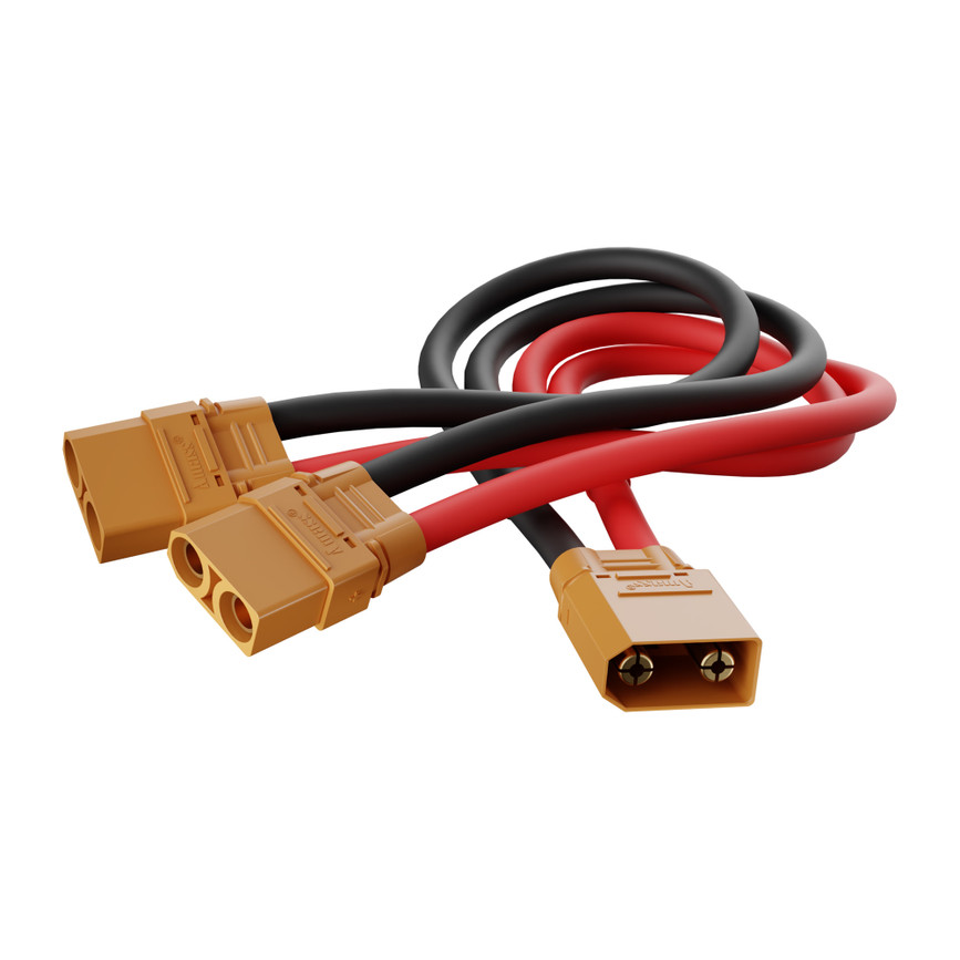 XT90 Y-Harness (Single FH-MC XT90 to Dual MH-FC XT90, 300mm Length)