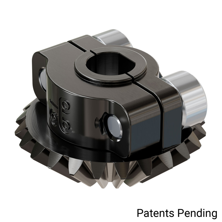 Clamping Steel Miter Gear (6mm D-Bore, 24 Tooth, MOD 1)