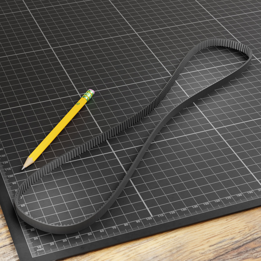 2mm Pitch GT2 Timing Belt (6mm Width, 552mm Pitch Length, 276 Tooth)