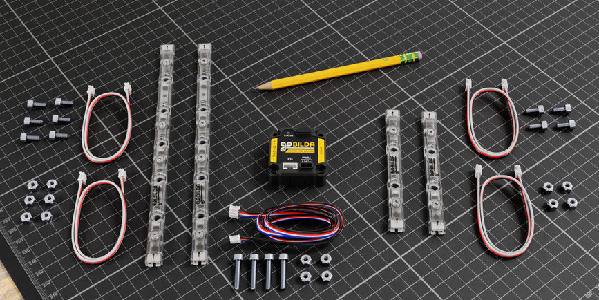 Prism RGB LED Light Kit (I²C / PWM Control Driver, 4 LED Strips)