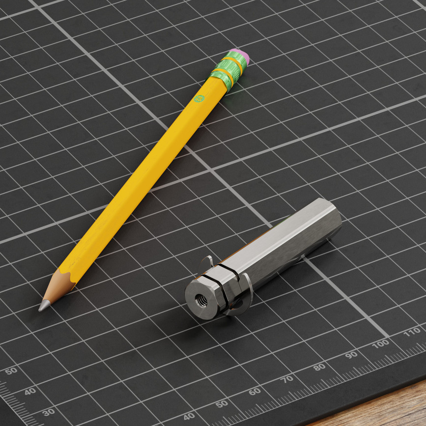 12mm REX® Shaft with E-Clip (Stainless Steel, 56mm Length)