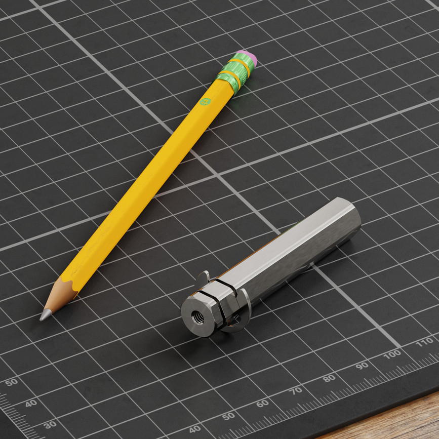 12mm REX® Shaft with E-Clip (Stainless Steel, 64mm Length)