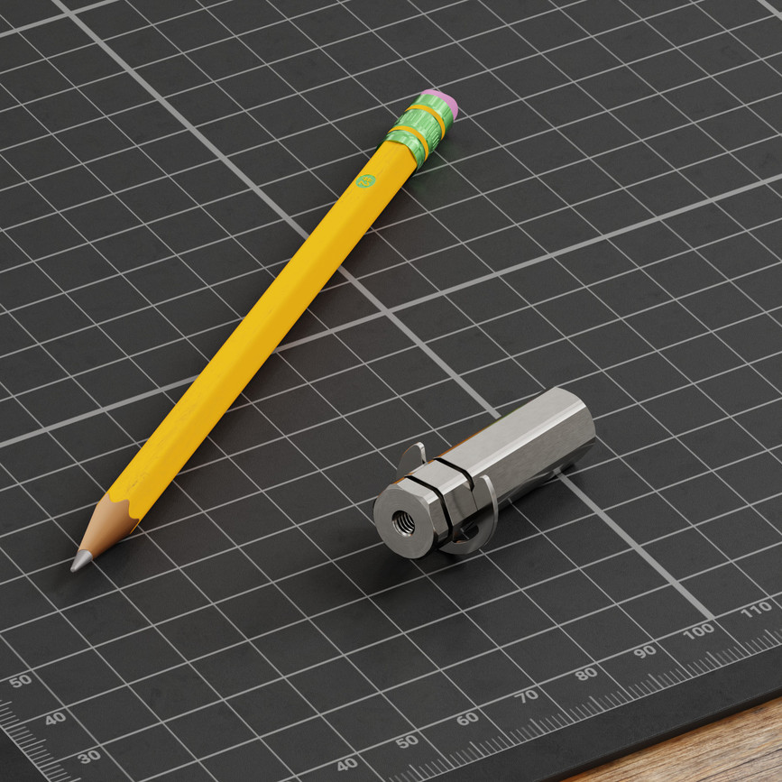 12mm REX® Shaft with E-Clip (Stainless Steel, 40mm Length)
