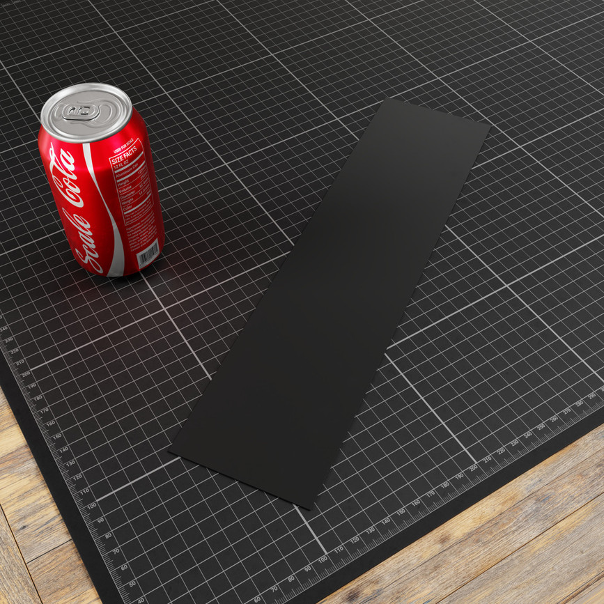 Adhesive-Backed Silicone Rubber Sheet (30A Durometer, 1mm Thickness, 88mm x 352mm)