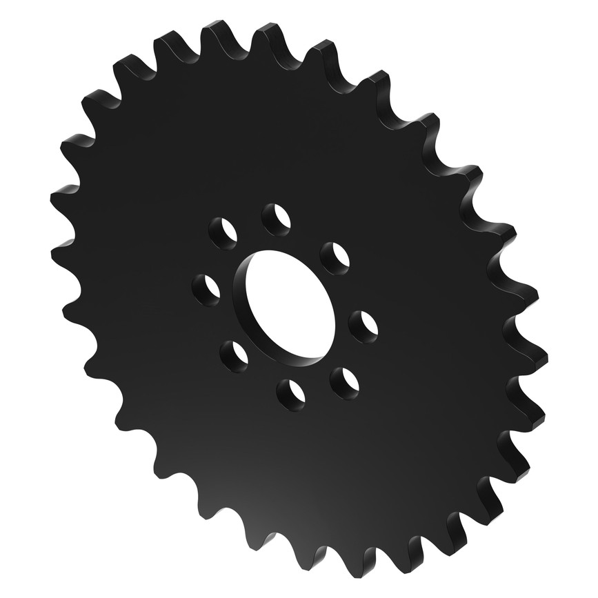 28 Tooth 0.770" Acetyl Hub Mount Sprocket 0.250" Pitch