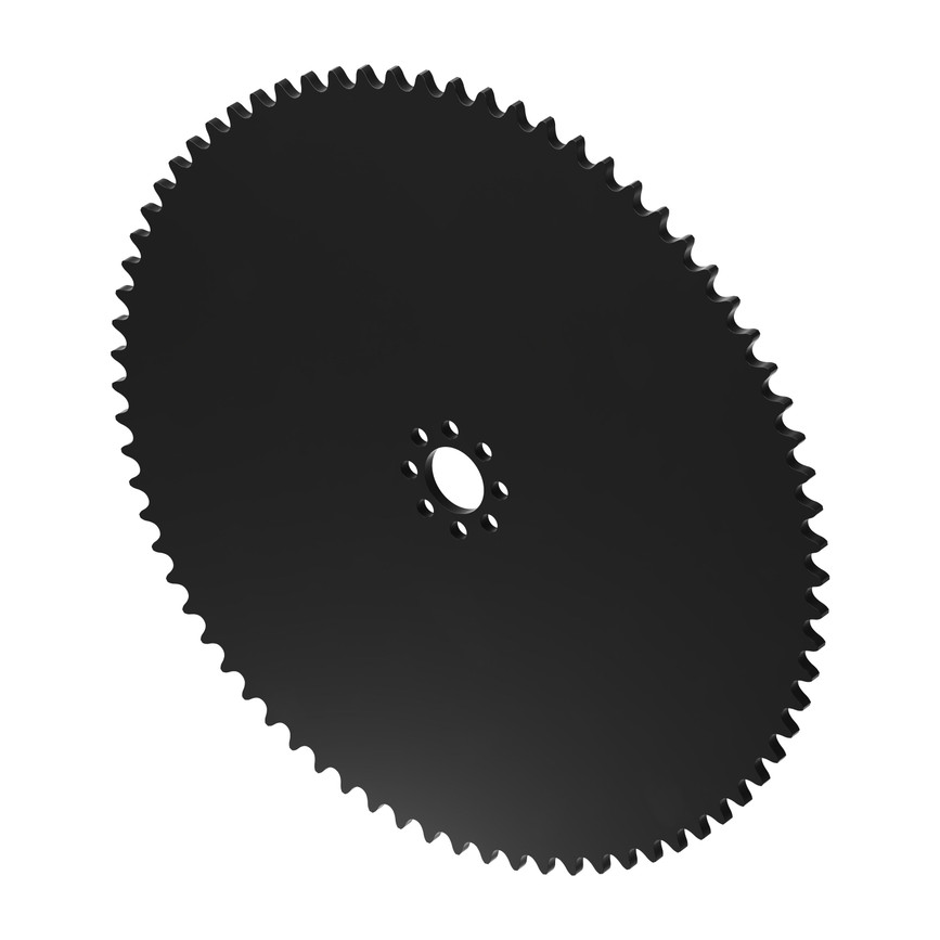 74 Tooth 0.770" Acetyl Hub Mount Sprocket 0.250" Pitch