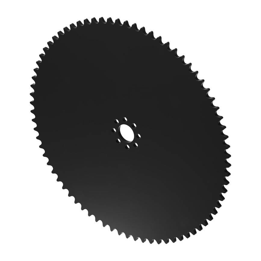76 Tooth 0.770" Acetyl Hub Mount Sprocket 0.250" Pitch