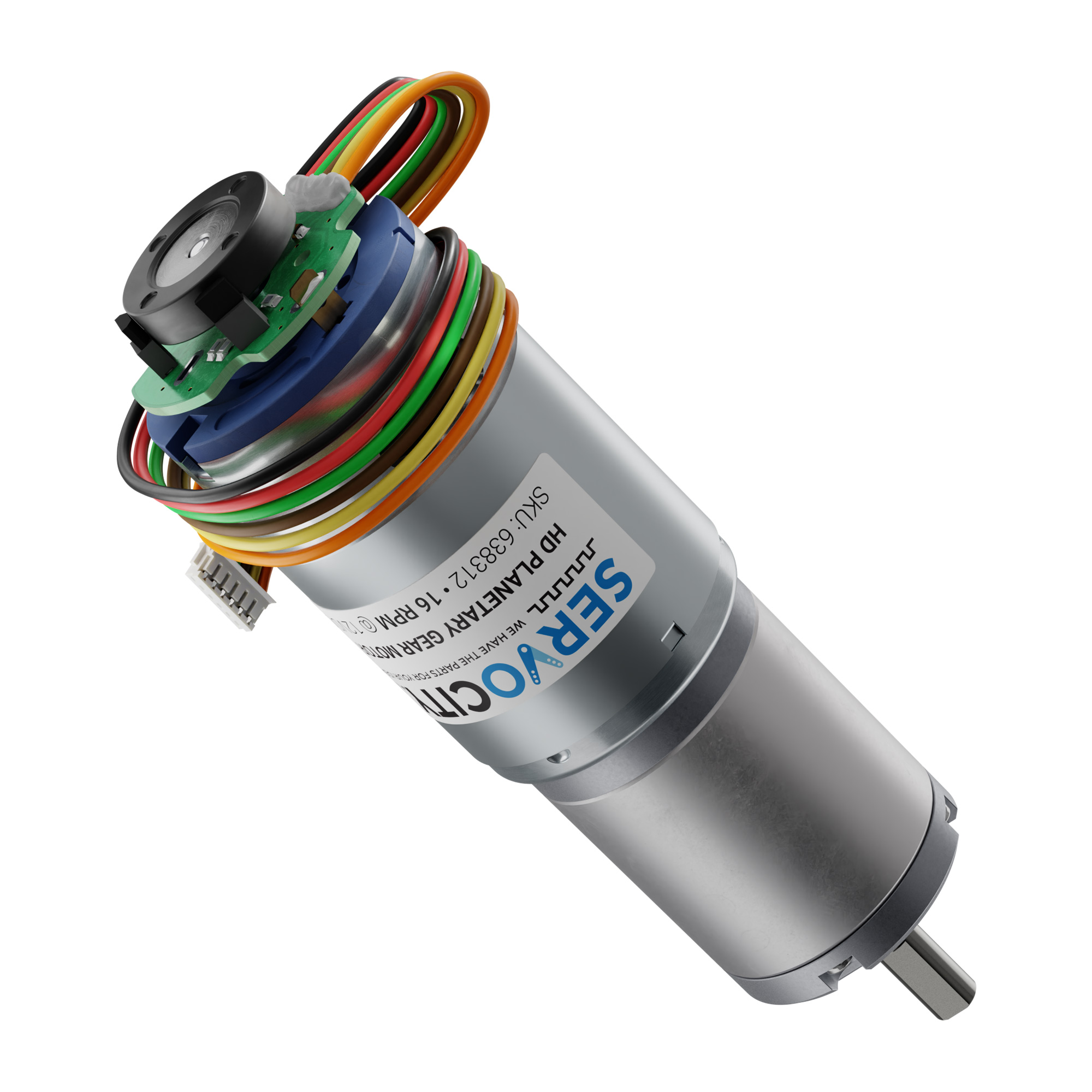 ★UMBRO★ MOTOR A1 Motor A1 Beige UQ123CCU20 UQ123CCU20_BEI0 16 RPM HD Premium Planetary Gear Motor w/Encoder - ServoCity®