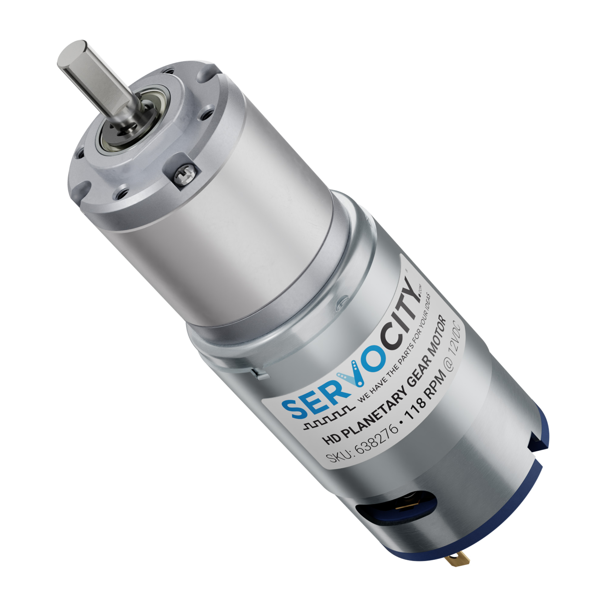 SCIENCE GEAR パター　HW390 TS-1 118 RPM HD Premium Planetary Gear Motor - ServoCity®