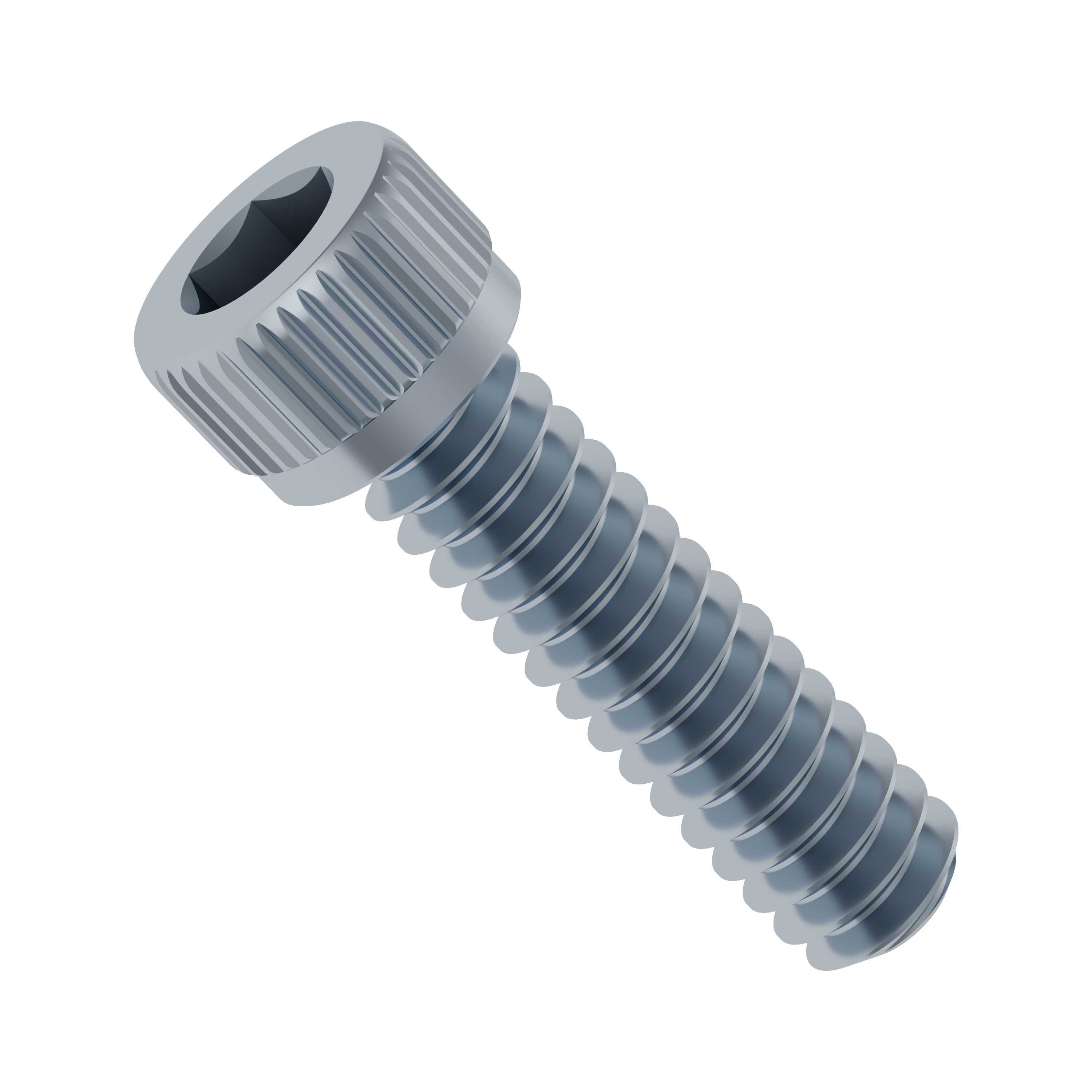 K☆ Zinc-Plated Steel Socket Head Screw (6-32 UNC, 1/2