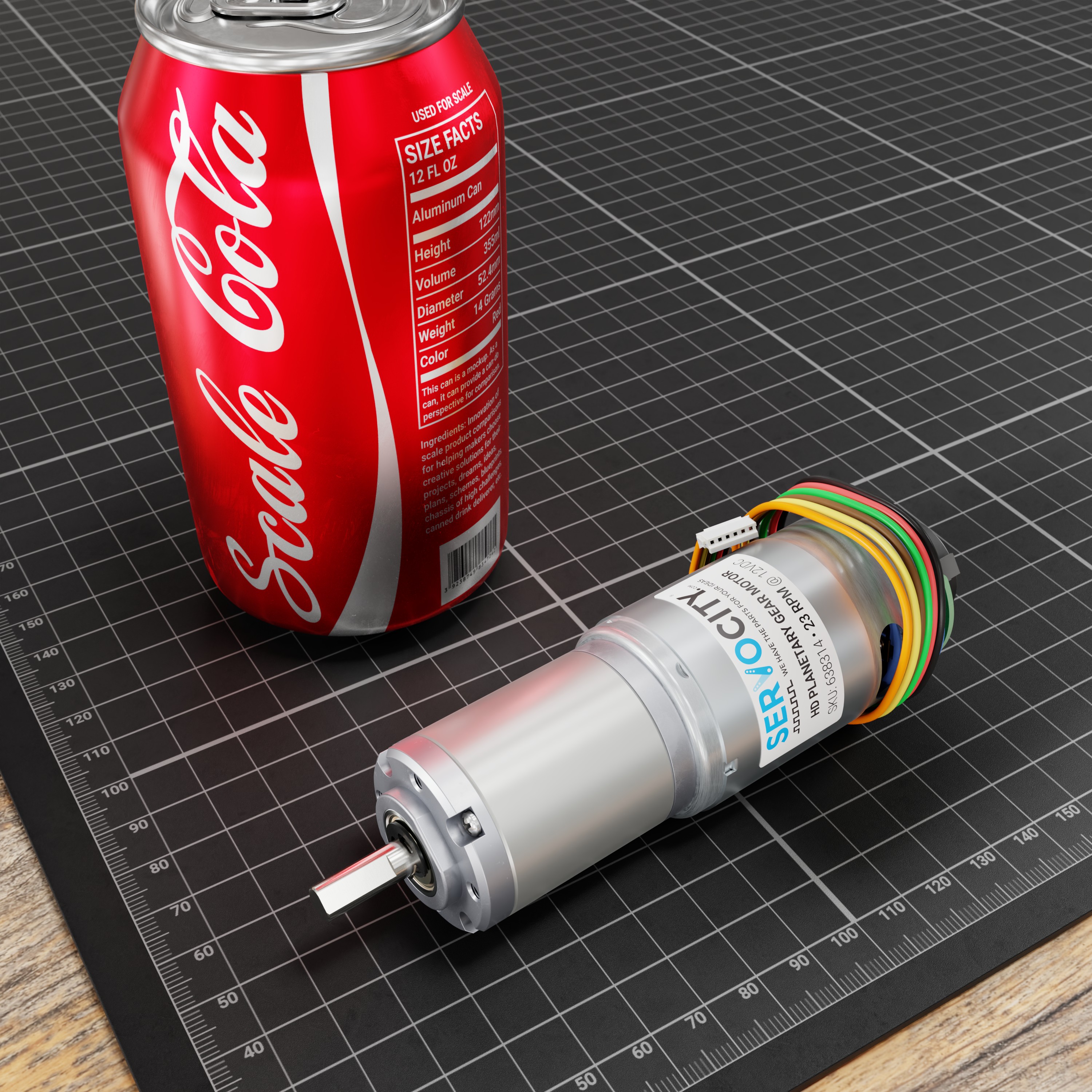 23 RPM HD Premium Planetary Gear Motor w/Encoder