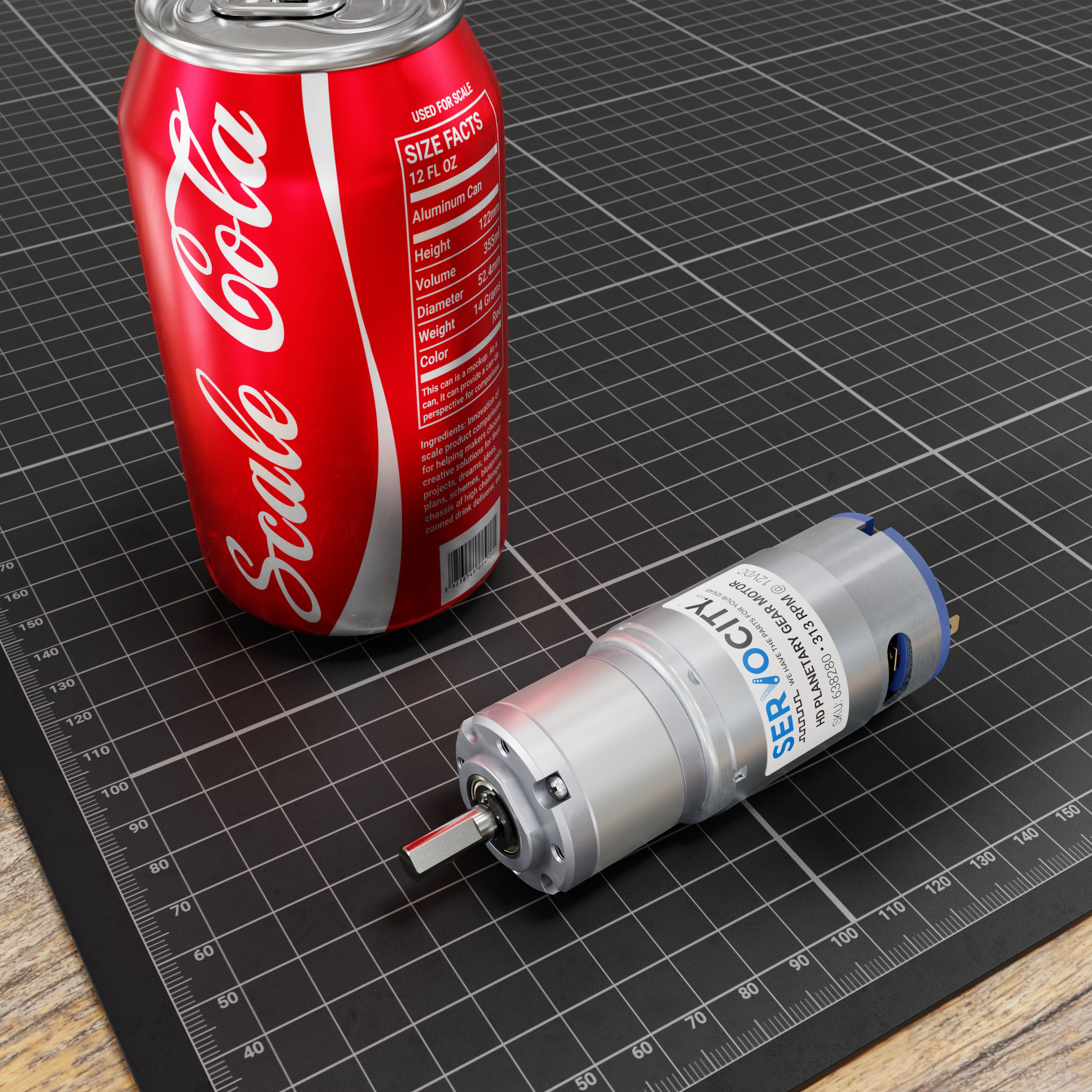 313 RPM HD Premium Planetary Gear Motor - ServoCity®