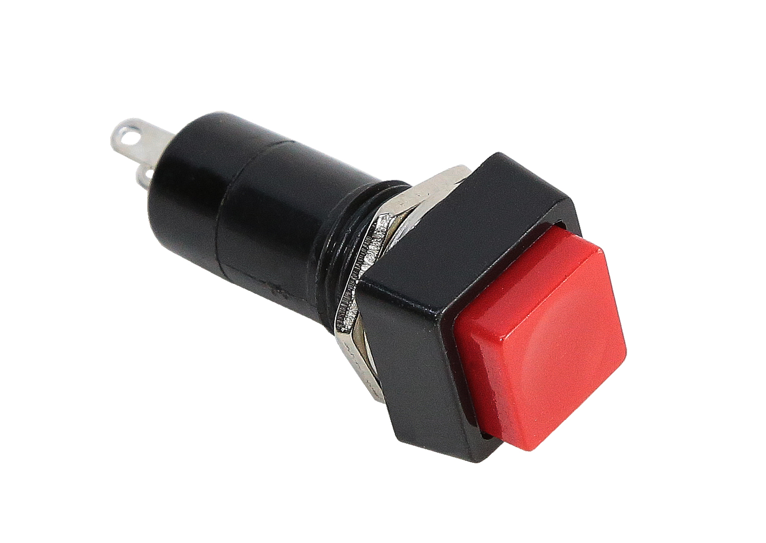 Momentary SPST Square Push Button Switch (Red) - ServoCity®