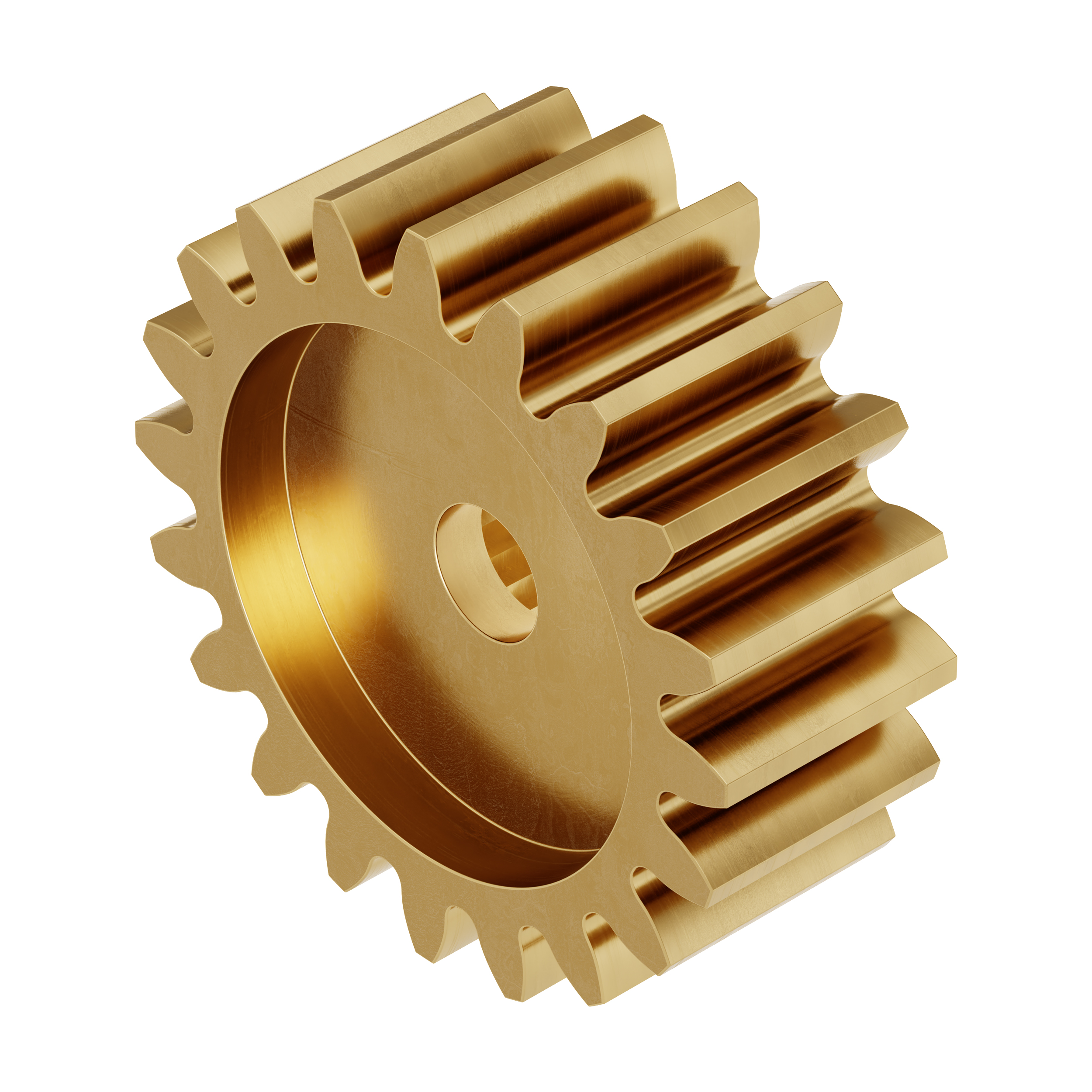 Brass, 32P, 20 Tooth, C24T Spline Servo Gear - ServoCity®