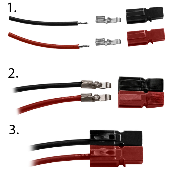 Anderson Powerpole PP45 Connector Pack (6 Red/6 Black housings, 12 Contacts)