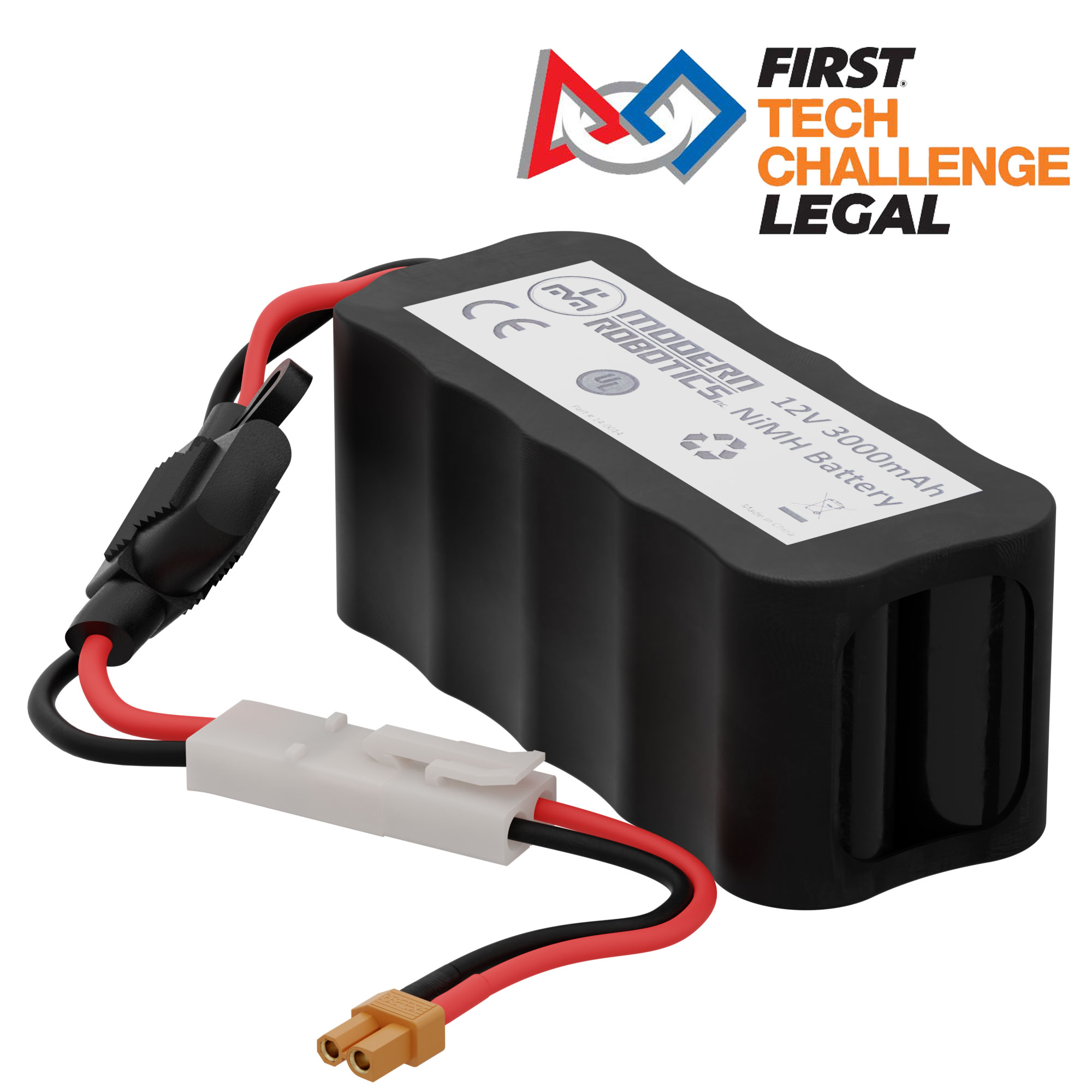 Matrix 12V 3000mAh NiMH Battery - ServoCity®