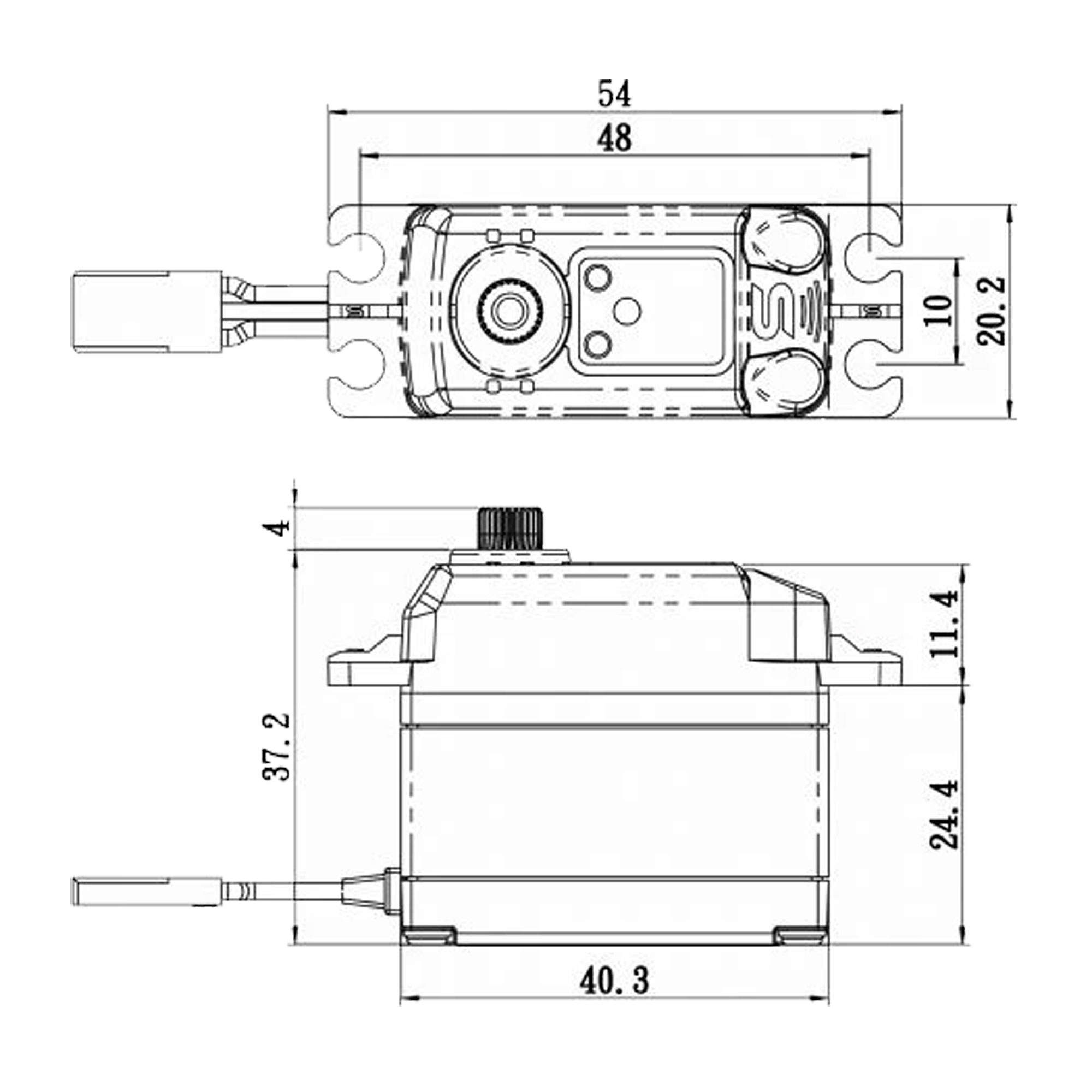 SV1270TGP High Voltage Coreless Digital Servo - ServoCity®