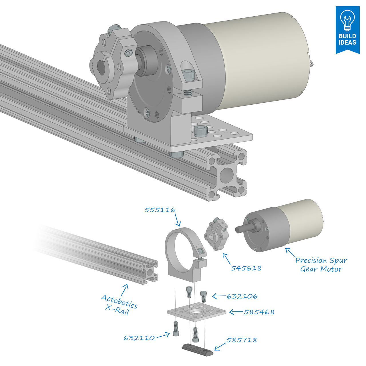 90 RPM Precision Spur Gear Motor