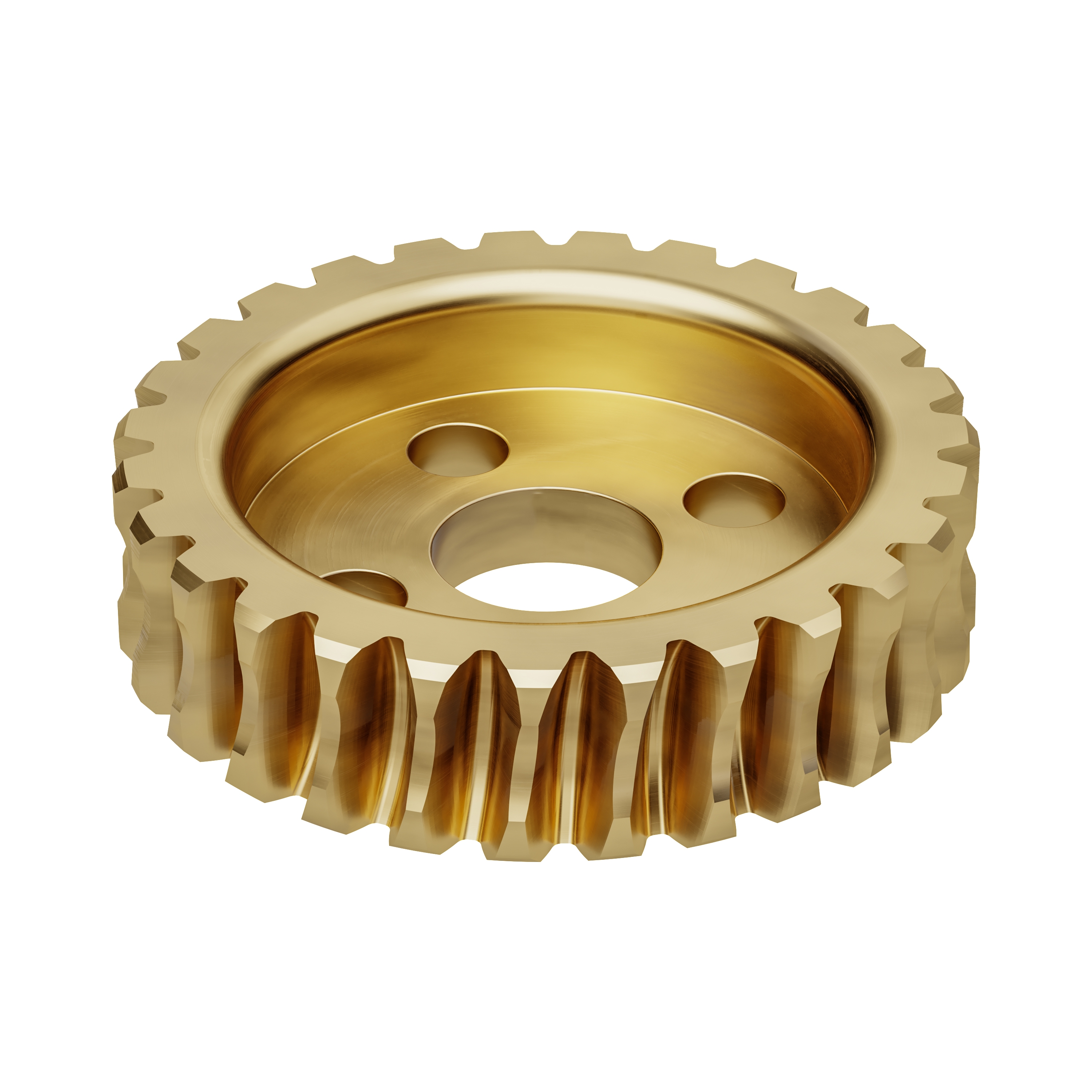 27 Tooth Brass Hub Mount Worm Gear