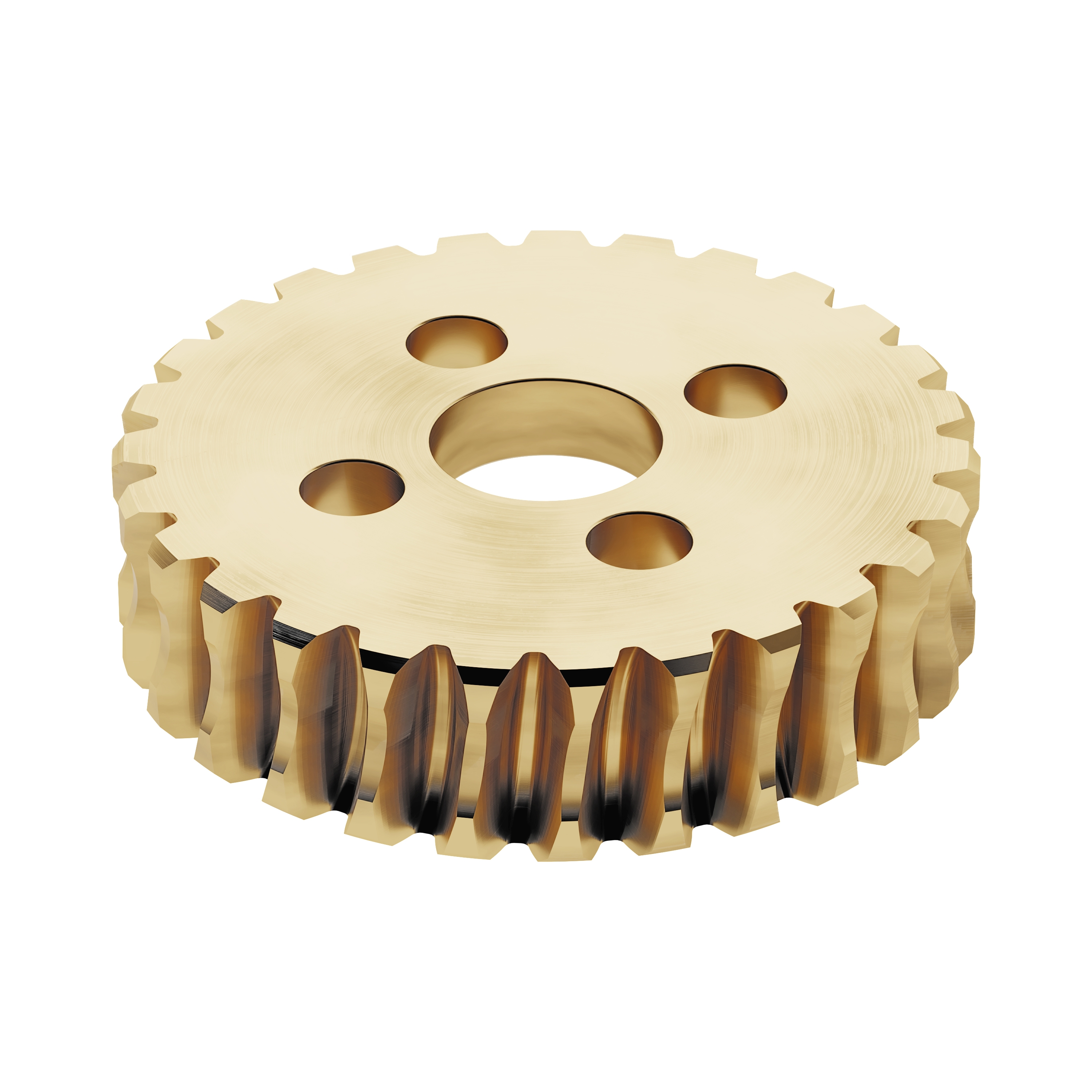 27 Tooth Brass Hub Mount Worm Gear